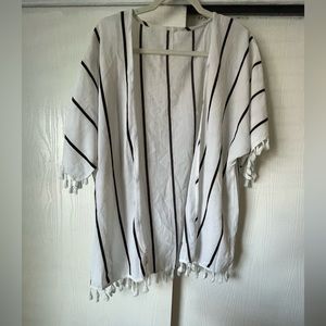 Black and white cardigan